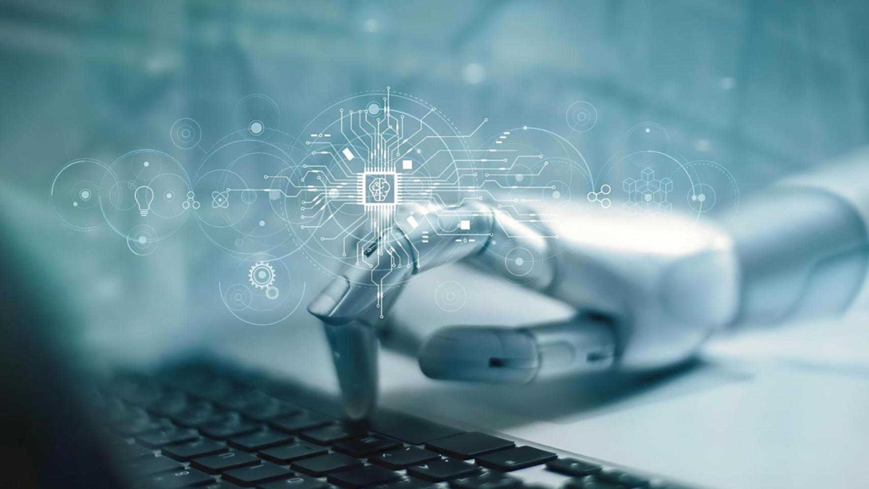 Estudiantes trabajando en proyectos de IA